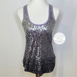 EXPRESS Woman’s Sequin Gradient Purple Size XS